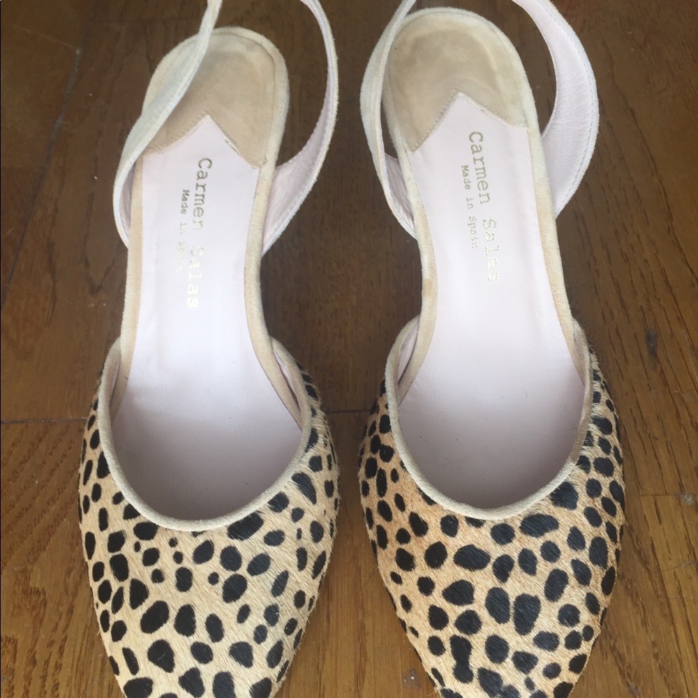 Carmen Salas slingback heels - Anthropologie sz. 9